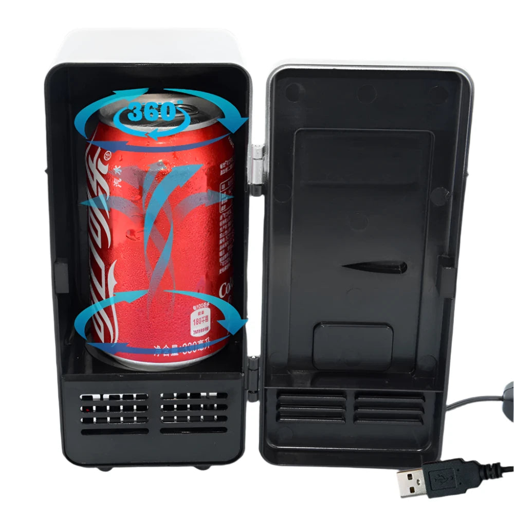 Portable USB Mini Fridge and Warmer for Single Can